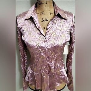 ♦️Worthington Crinkle Button Down Top♦️